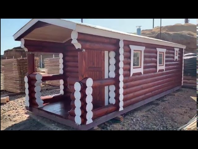 Видео — Баня из бревна. Готовый результат