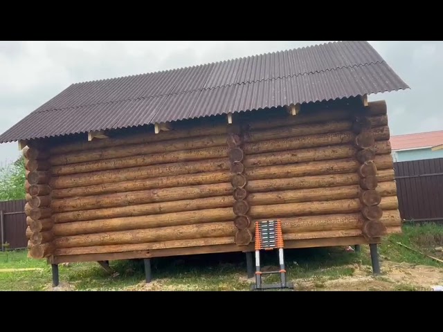 Видео — Сруб в чашу 6×4
