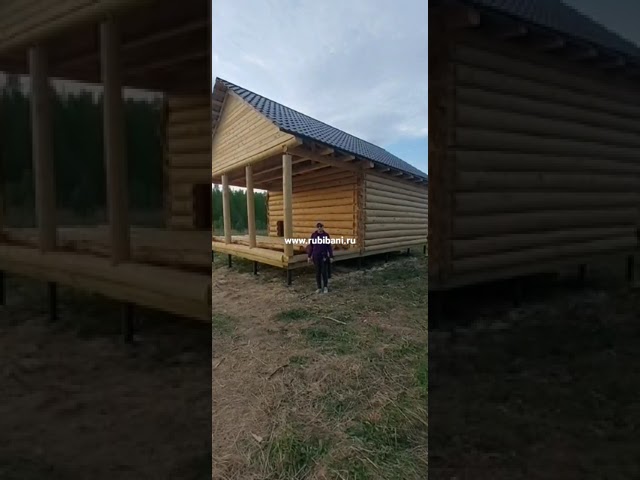 Видео — Отзыв заказчика. Сруб 6×6 с террасой