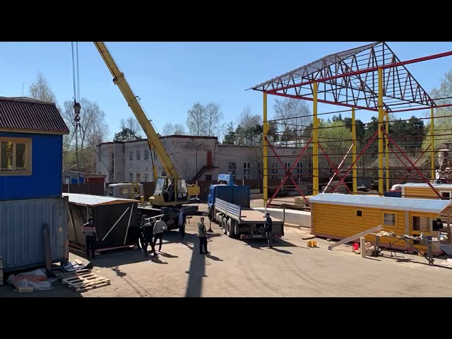 Видео — Погрузка мобильной бани. Процесс