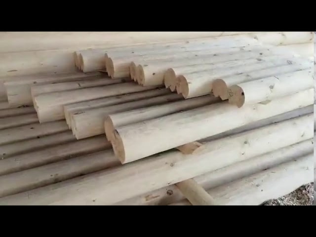 Видео — Рубка в лапу. Производство компании «Руби Бани»