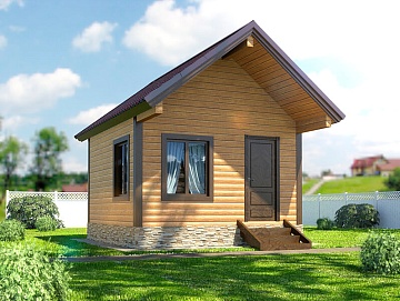 Баня из бруса 4×4 (Б-9), 16 м² Баня из бруса 4×4 (Б-9), 16 м²