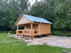 Баня 5×5 с террасой, 35 м²