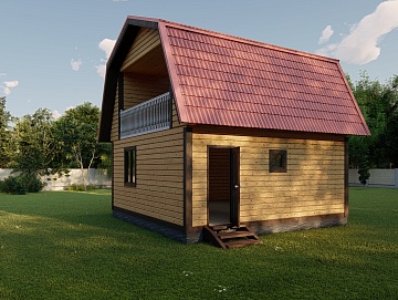 Баня из бруса 6×6 (Б-127), 63 м² Баня из бруса 6×6 (Б-127), 63 м²