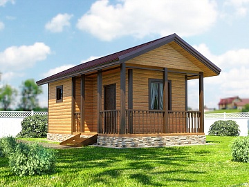 Баня из бруса 7×4 (Б-41), 28 м² Баня из бруса 7×4 (Б-41), 28 м²