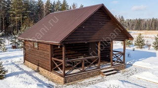 Баня 6×6 под ключ, 36 м²
