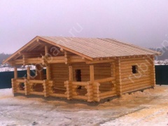Баня 6×5 с террасой, 30 м²