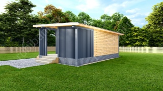 Баня из бруса 5×8 (Б-144), 40 м²