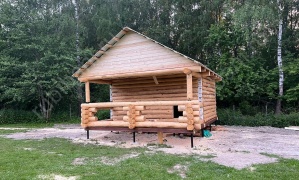 Баня 5×5 с террасой, 35 м²