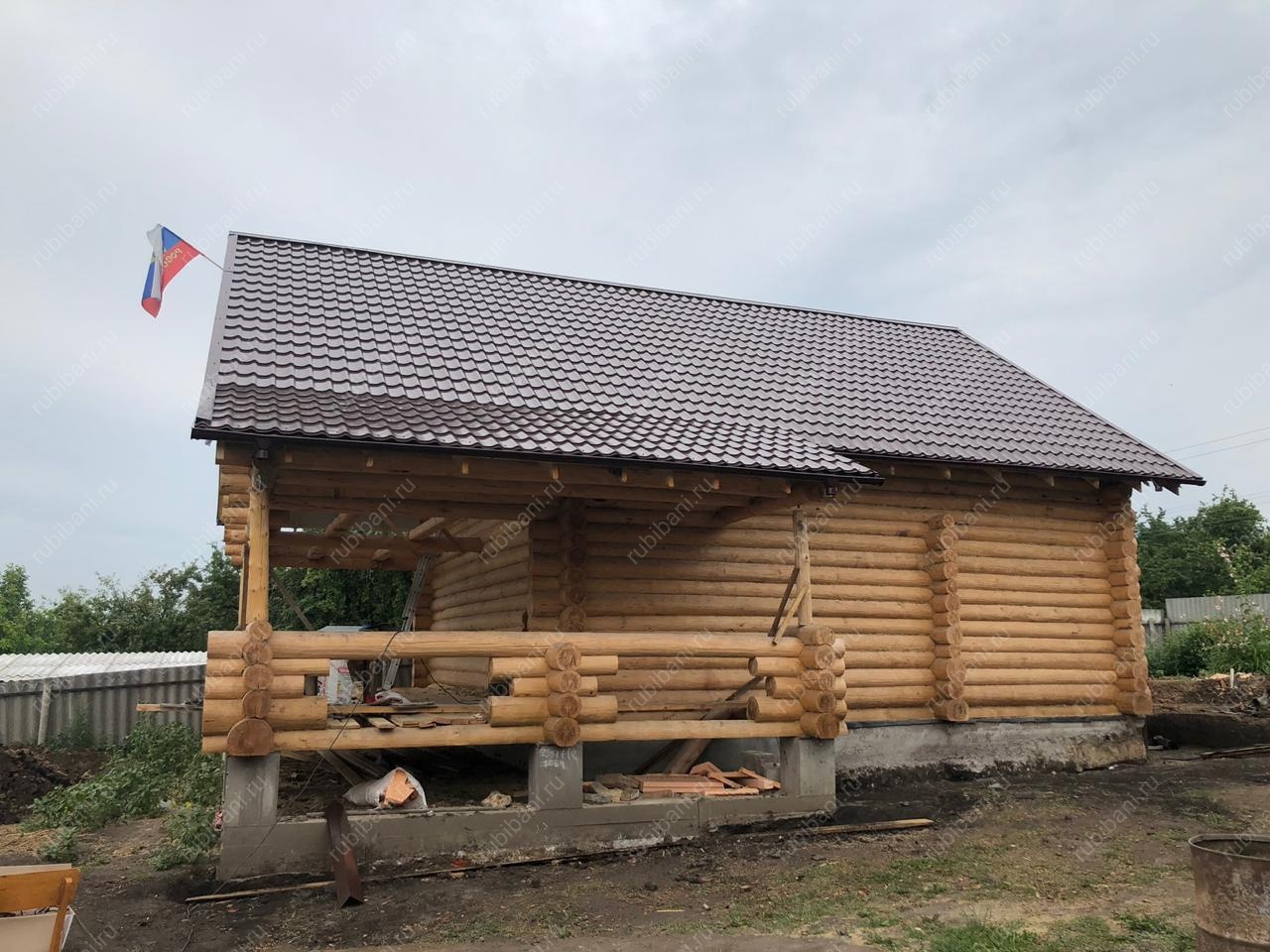 Дом-баня 8 на 8 сруб в чашу — фото 4 Дом-баня 8 на 8 сруб в чашу — фото 4