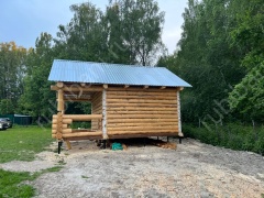 Баня 5×5 с террасой, 35 м²