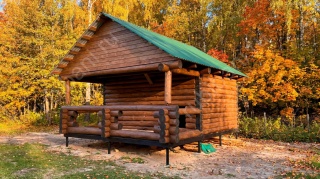 Баня 5×5 с террасой, 35 м²