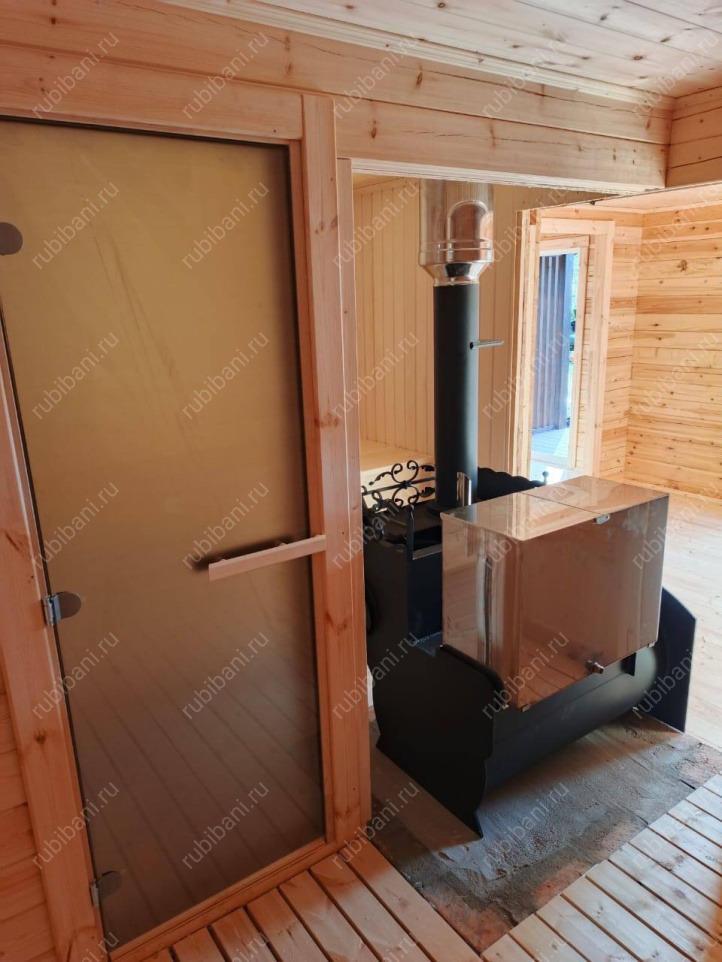 Баня из бруса 6 на 6 с печью под ключ по проекту Б-153 — фото 5 Баня из бруса 6 на 6 с печью под ключ по проекту Б-153 — фото 5