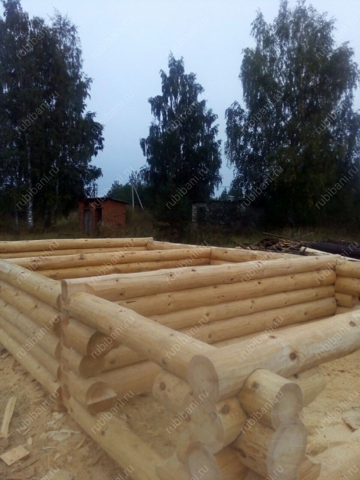 Баня 5 на 4 с террасой, сруб в лапу — фото 5 Баня 5 на 4 с террасой, сруб в лапу — фото 5