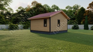 Баня из бруса 6×6 (Б81), 36 м²