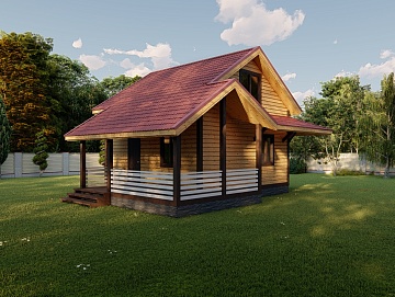 Баня из бруса 6×9 (Б-115), 95 м² Баня из бруса 6×9 (Б-115), 95 м²