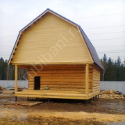 Баня 5 на 5 с беседкой 35 м²