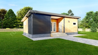 Баня из бруса 6×10 (Б-146), 60 м²