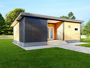 Баня из бруса 6×10 (Б-146), 60 м² Баня из бруса 6×10 (Б-146), 60 м²