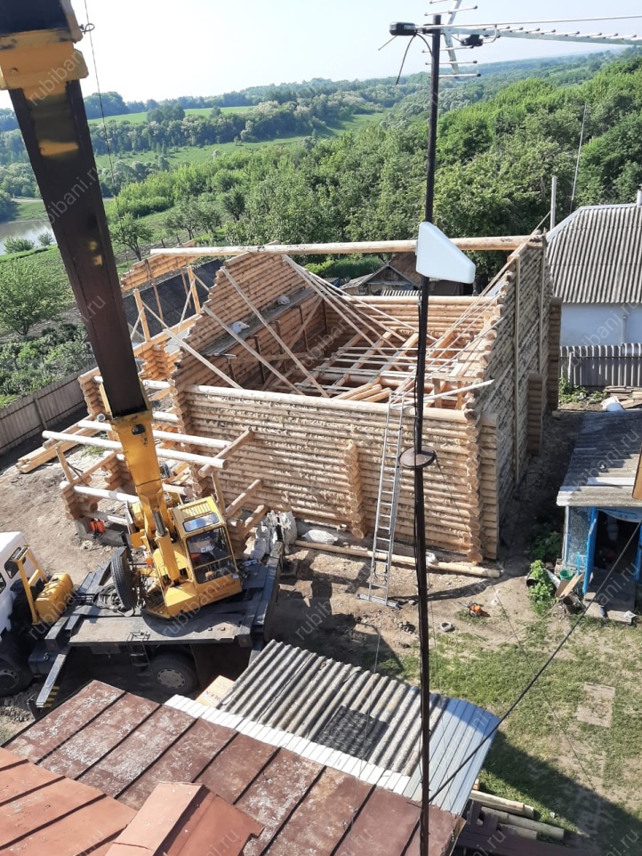 Дом-баня 8 на 8 сруб в чашу — фото 31 Дом-баня 8 на 8 сруб в чашу — фото 31