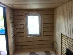 Одноэтажная баня с комнатой отдыха 15 м²