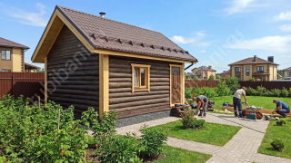 Баня 3×6 м, 18 м²