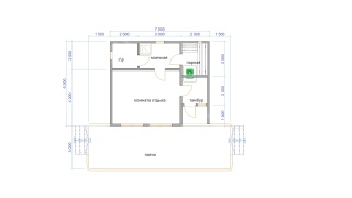 Баня из бруса 9×10 (Б-156), 72 м²