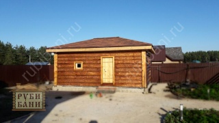 Баня 6 на 6 без террасы 36 м²