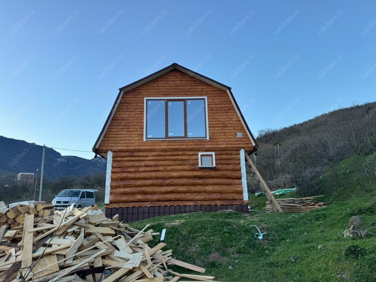 Дом- баня с террасой, сруб в лапу — фото 3 Дом- баня с террасой, сруб в лапу — фото 3