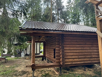 Баня 6×6 с террасой, 48 м² Баня 6×6 с террасой, 48 м²