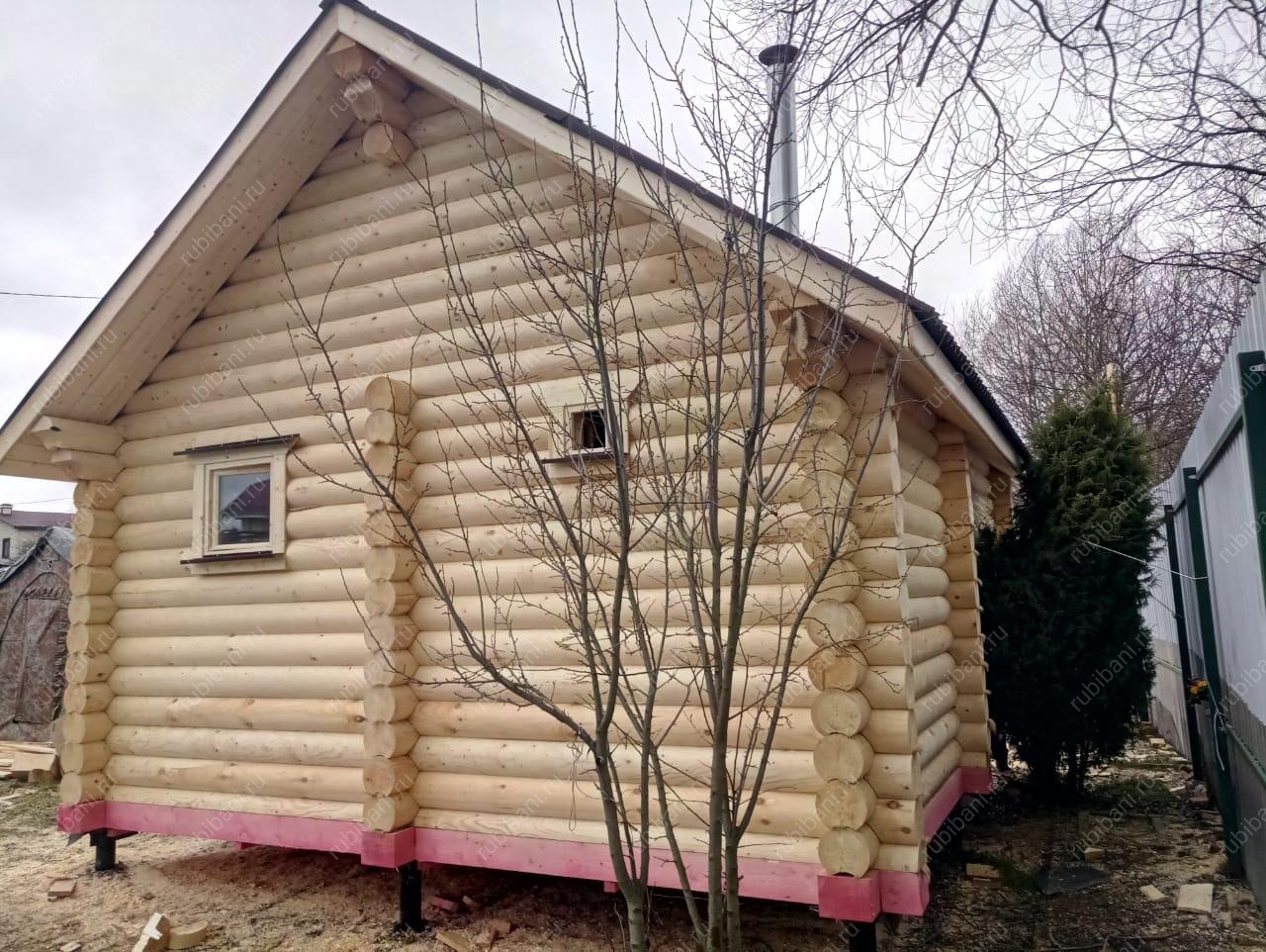 Баня из бревна под ключ с печкой — фото 3 Баня из бревна под ключ с печкой — фото 3