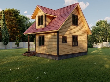 Баня из бруса 6×6 (Б-51), 63 м² Баня из бруса 6×6 (Б-51), 63 м²