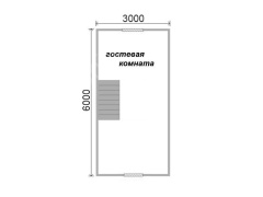 Баня 6 на 4 двухэтажная 24 м²