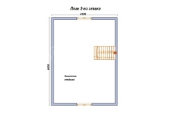 Баня из профбруса 6×6 (Б105), 63 м²