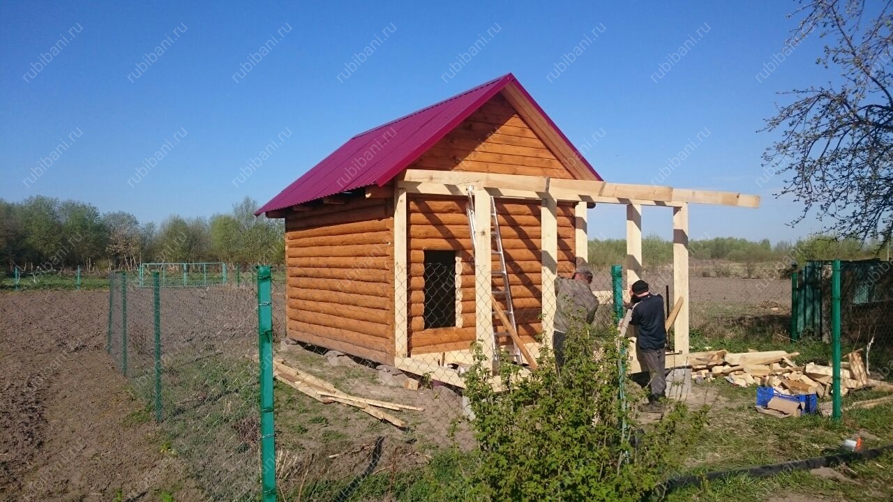 Баня 5 на 4, сруб в лапу — фото 5 Баня 5 на 4, сруб в лапу — фото 5