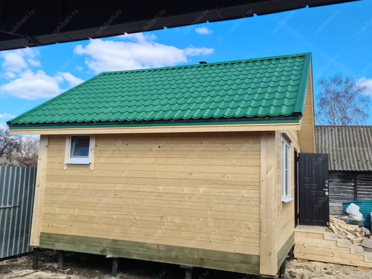 Дом-баня из бруса 6 на 6 с печью — фото 5 Дом-баня из бруса 6 на 6 с печью — фото 5