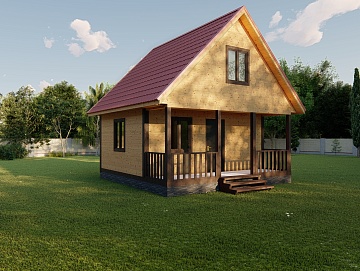 Баня из бруса 6×6 (Б-120), 60 м² Баня из бруса 6×6 (Б-120), 60 м²