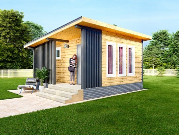 Баня из бруса 5×5 (Б-143), 25 м² Баня из бруса 5×5 (Б-143), 25 м²