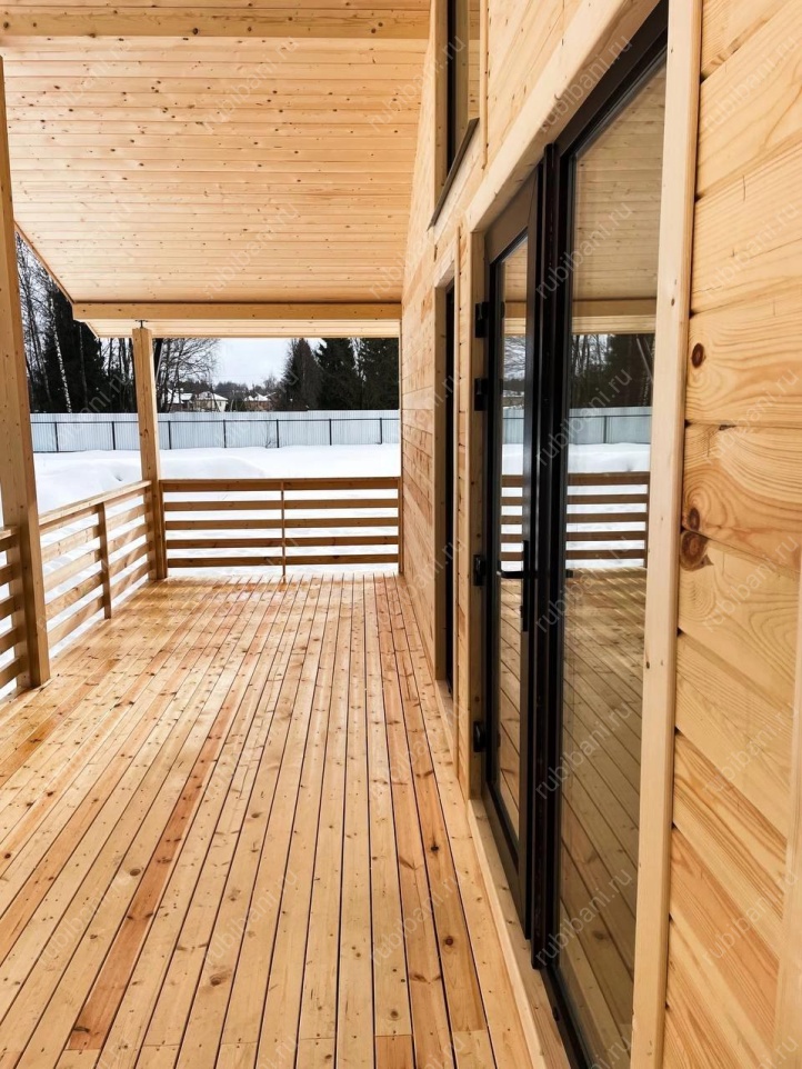Баня из бруса 7 на 8.5 с террасой — фото 3 Баня из бруса 7 на 8.5 с террасой — фото 3