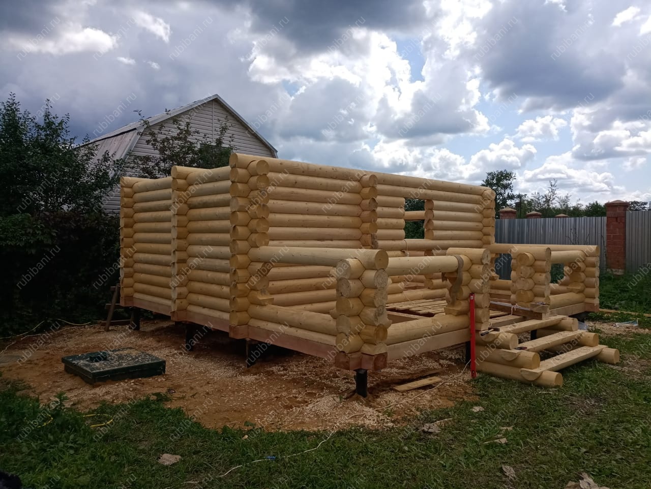 Баня из оцилиндрованного бревна — фото 4 Баня из оцилиндрованного бревна — фото 4